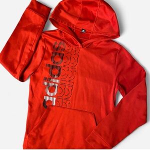 🍁Adidas Bold Red Pullover Hoodie